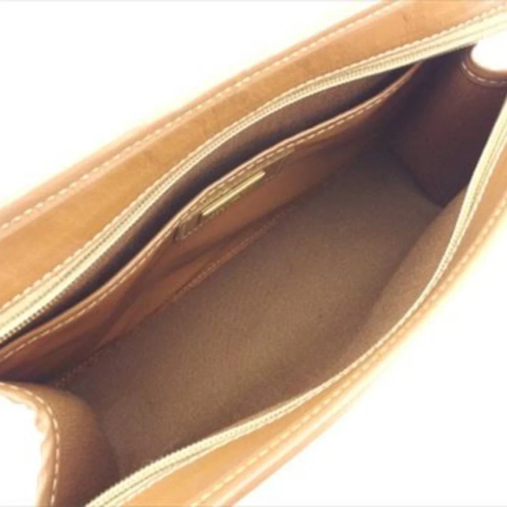 AUTH Dior Clutch bag Beige PVC Leather Woman